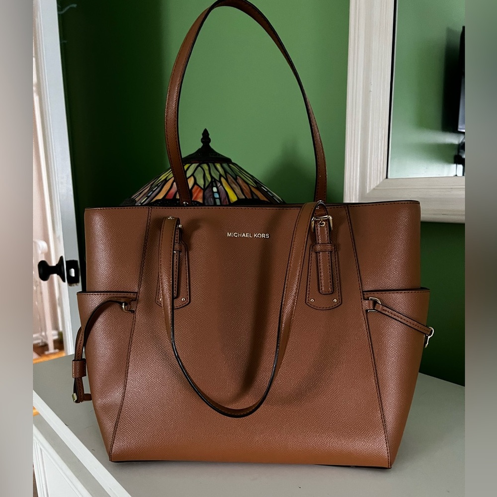 Chestnut Michael Kors shoulder tote bag
